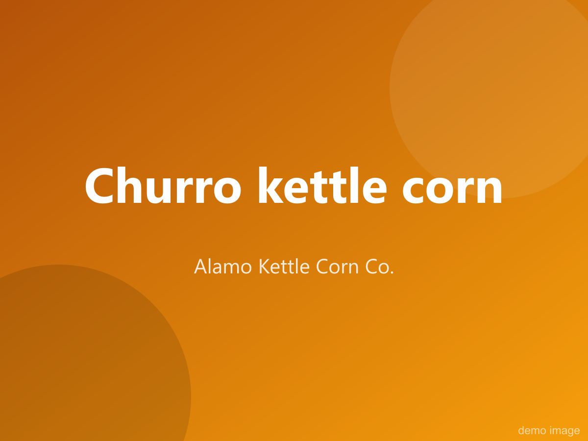 Churro kettle corn
