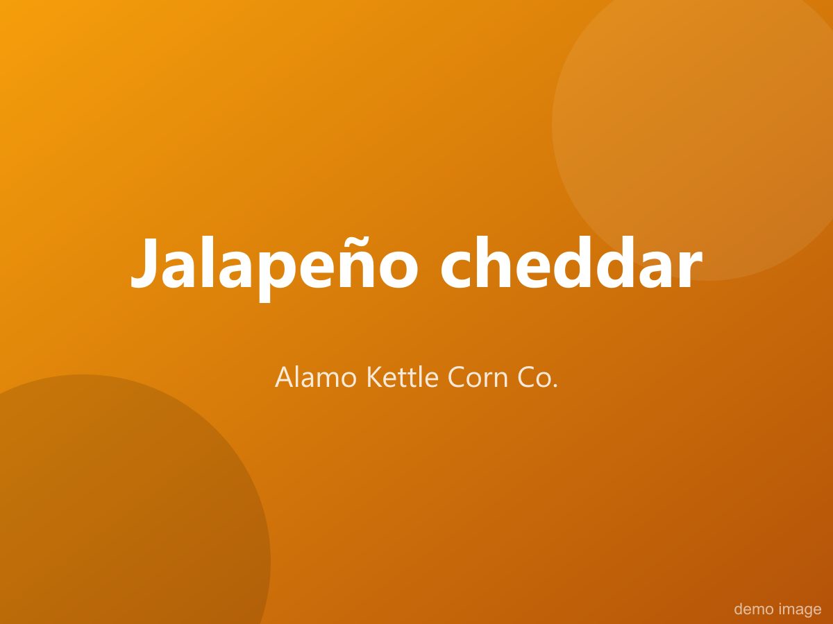 Jalapeño cheddar