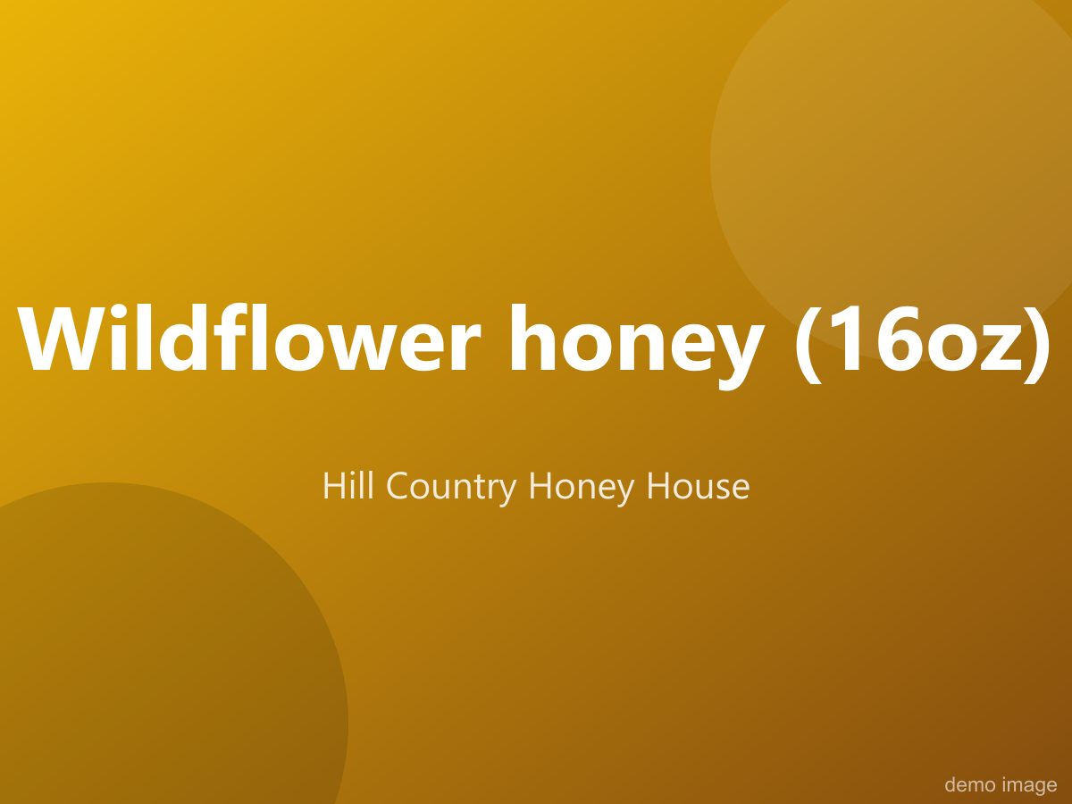 Wildflower honey (16oz)