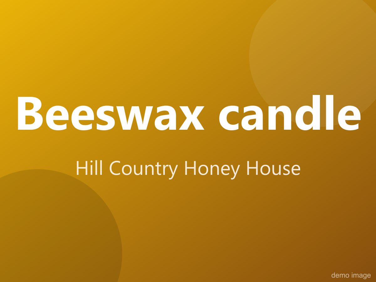 Beeswax candle