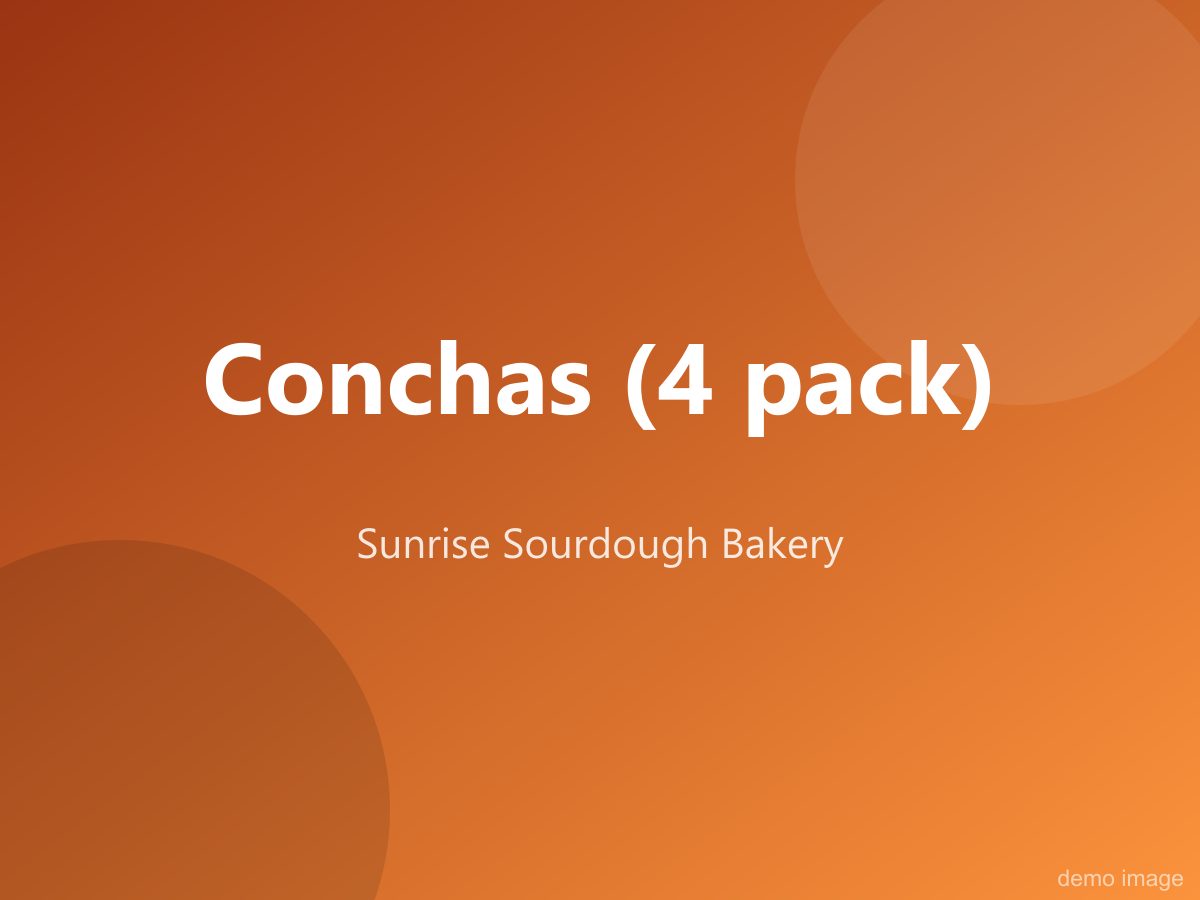 Conchas (4 pack)