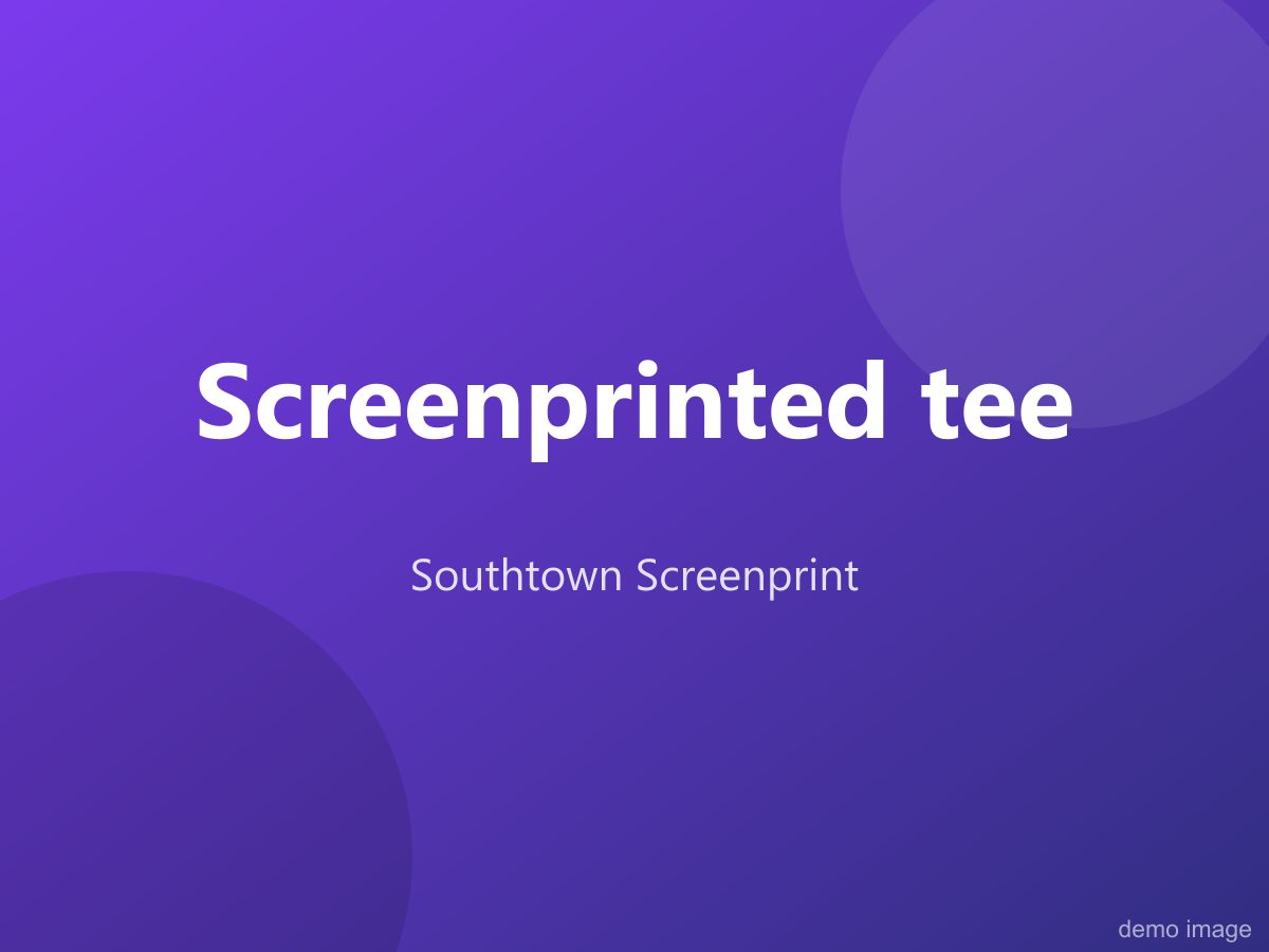 Screenprinted tee