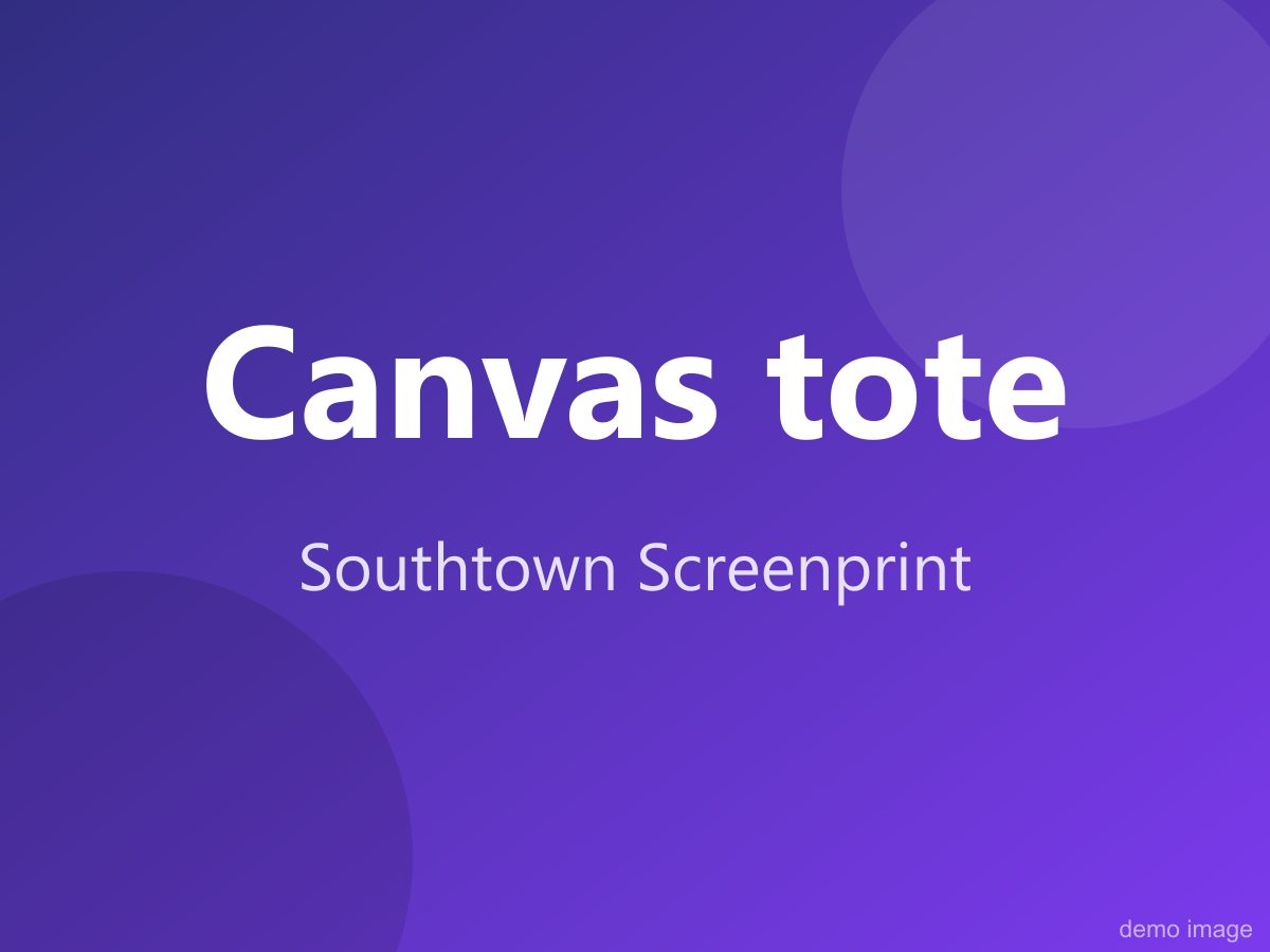 Canvas tote