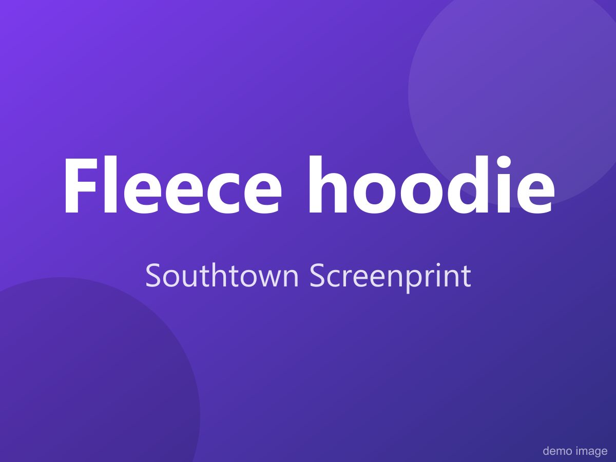 Fleece hoodie