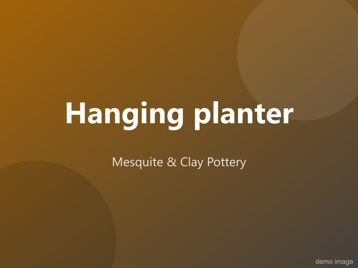 Hanging planter