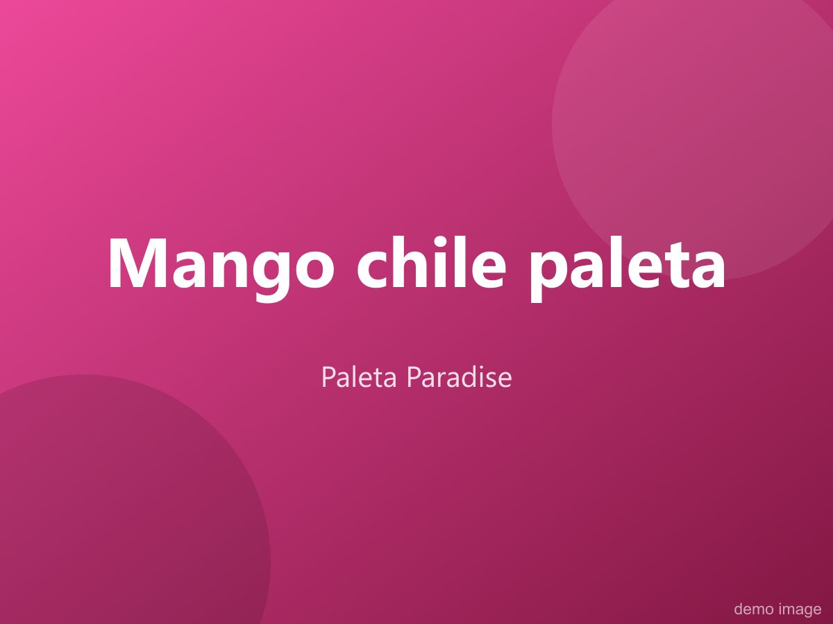 Mango chile paleta
