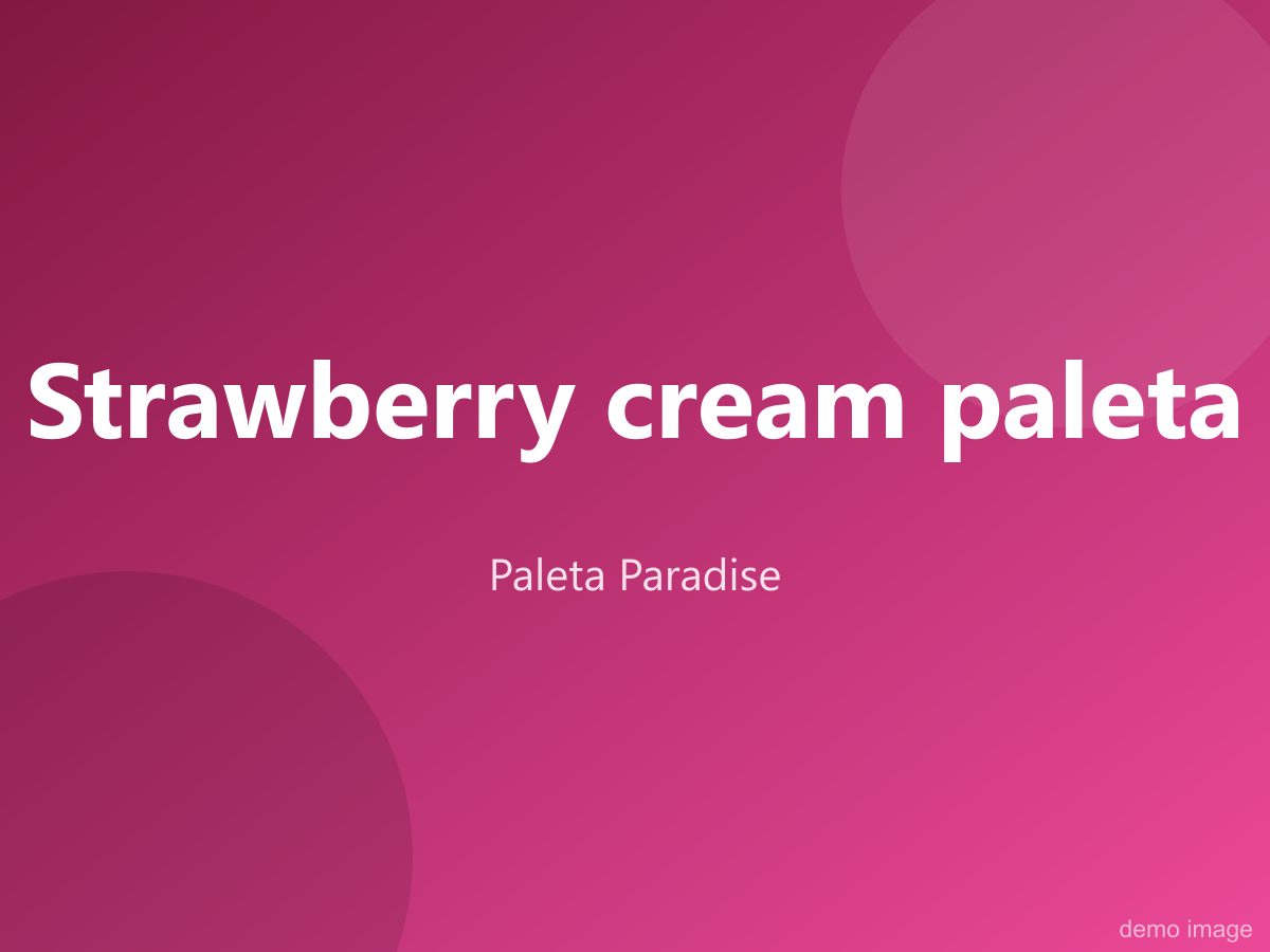 Strawberry cream paleta